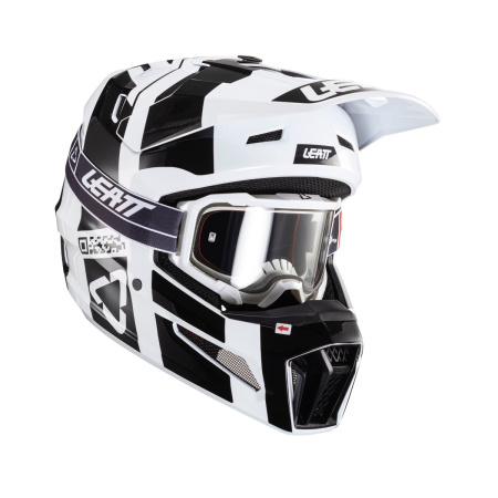 Leatt Шлем кроссовый Moto 3.5 Helmet Kit 2024 Black/White