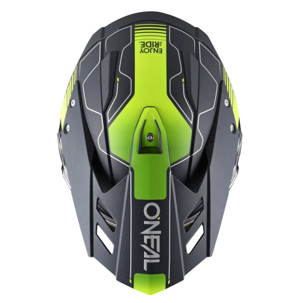 Oneal Шлем кроссовый со стеклом Sierra RS Echo желтый/черный