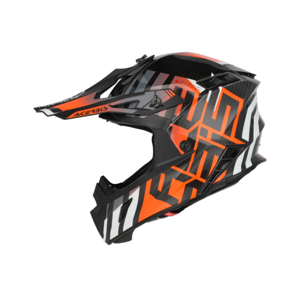 Acerbis Шлем Steel Carbon 22-06 Black/Orange