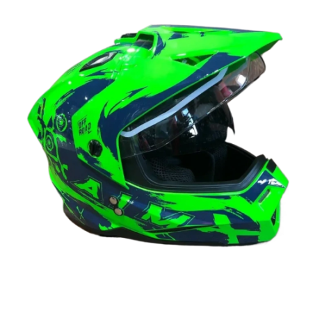 AiM Шлем детский JK802Y Green/Blue