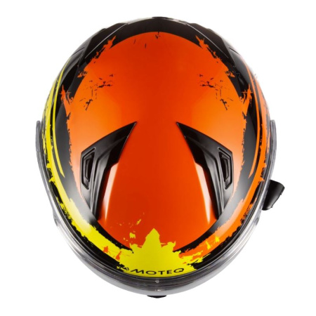 Moteq Шлем снегоходный SubZero Cryo оранжевый/желтый