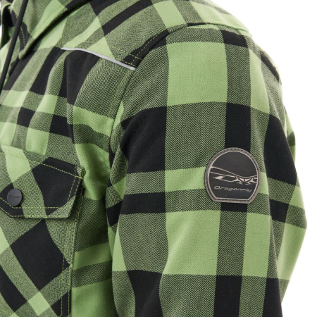 Dragonfly Моторубашка Streetfighter Green с защитой 2025