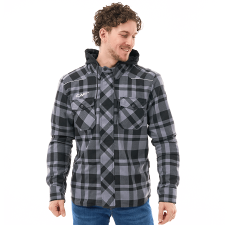 Dragonfly Моторубашка Streetfighter Grey с защитой 2025