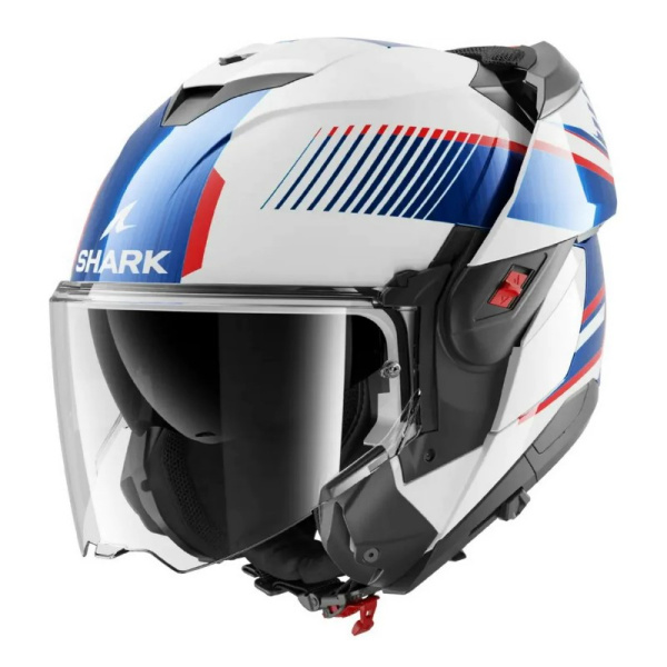 Shark Мотошлем Oxo Sikter Белый/Синий/Красный