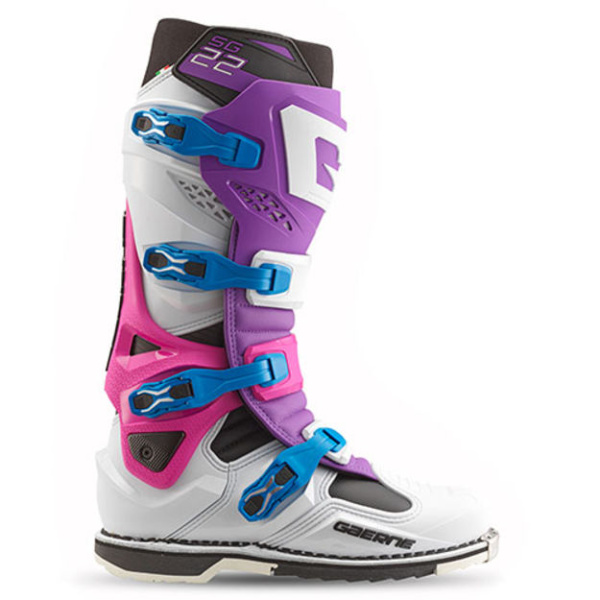 Gaerne Мотоботы для мотокросса SG-22 фиолетовый/белый/родамин
