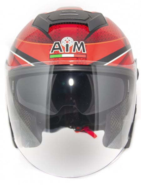 AiM Шлем JK526 Red/Grey/Black