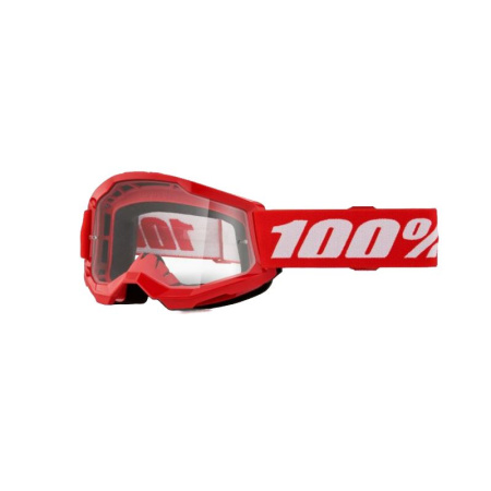 100% Очки подростковые Strata 2 Junior 2024 Red / Clear