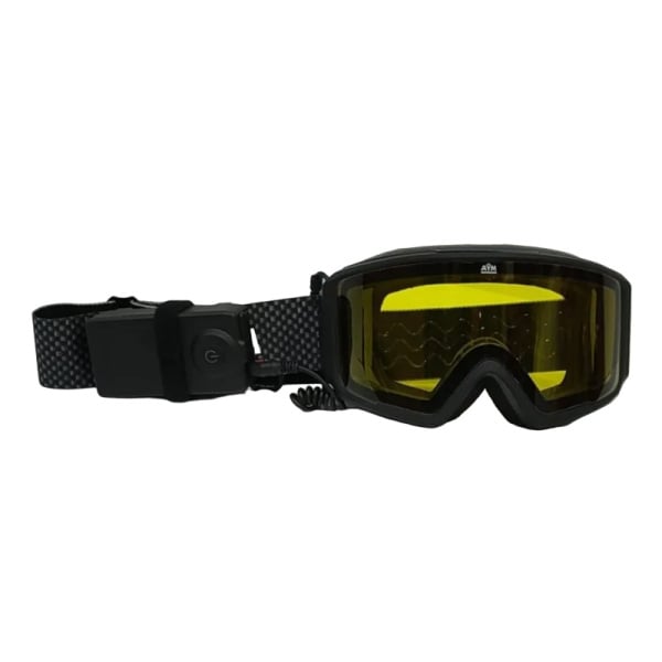 AiM PRO Очки снегоходные с магнитной линзой и подогревом 190-100 Accu Heated Goggles Black Matt