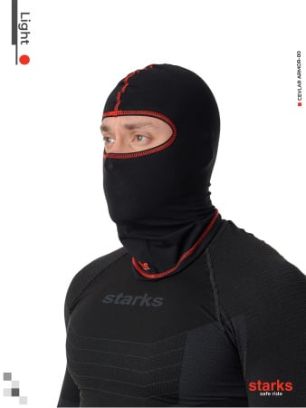 Starks Подшлемник Light черно-красный