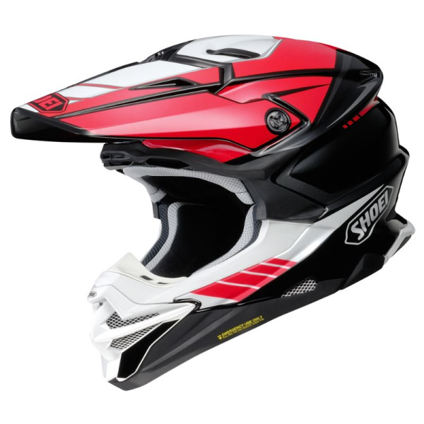 Shoei Мотошлем VFX-WR 06 Jammer красно-черно-белый