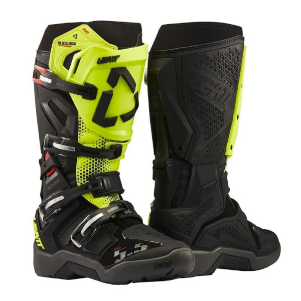 Leatt Мотоботы кроссовые 5.5 FlexLock Enduro Evo V27 Black/Neon Yellow