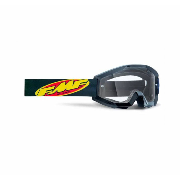 100% Очки FMF YOUTH Powercore Core Black/Clear Lens