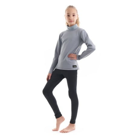 Dragonfly Термобелье Зима высокий ворот FOR TEEN Gray - Black