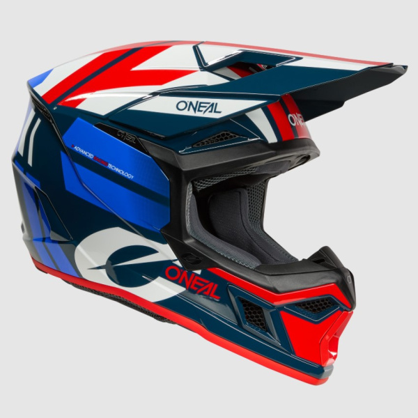 Oneal Кроссовый шлем 3Series Ride V.25 синий/белый