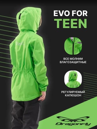 Dragonfly Дождевой комплект Evo For Teen Green (куртка,штаны)
