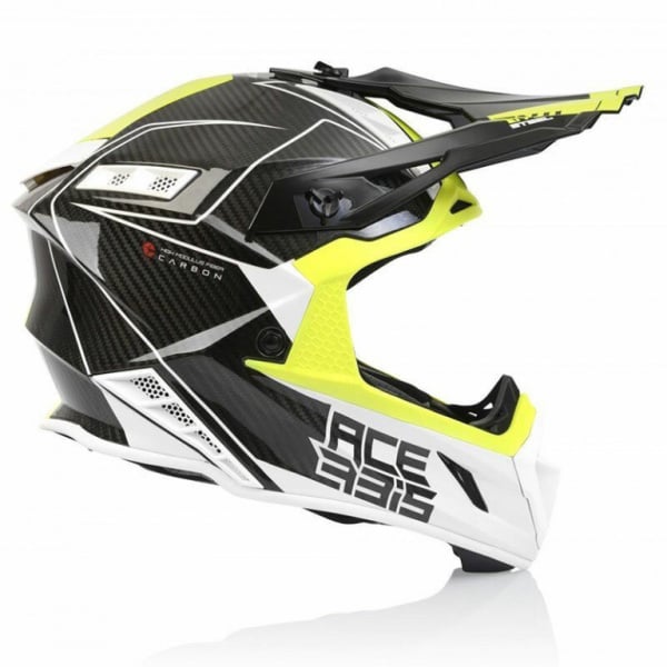 Acerbis Шлем Steel Carbon White/Yellow