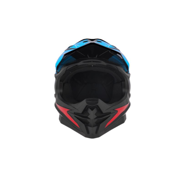 Desment Шлем кроссовый Raptor Black-Blue-Orange graphic