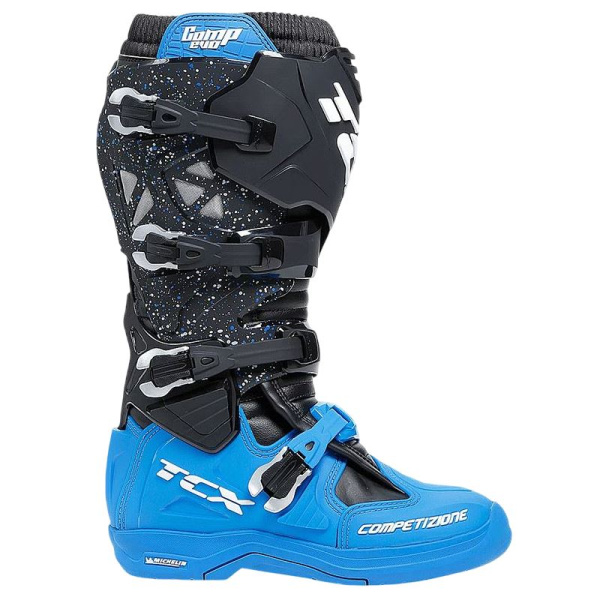 TCX Мотоботы кроссовые Comp Evo 2 Michelin 607 Black/Blue