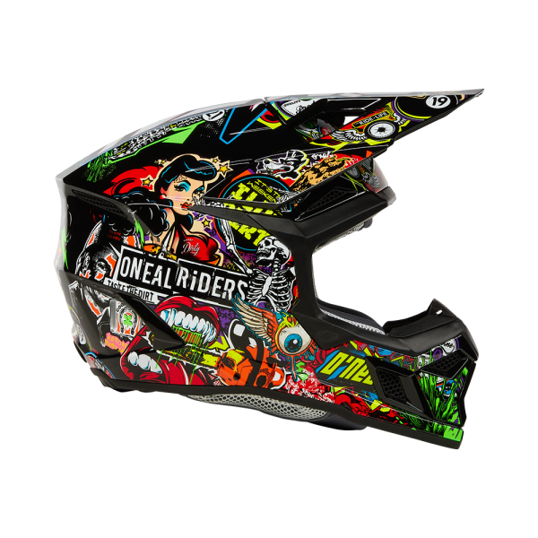 Oneal Шлем кроссовый детский 3Series Youth Crank V.24 красный/ зеленый