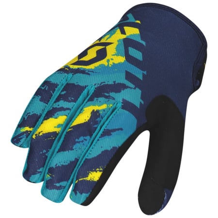 Scott Перчатки 350 Fury blue/yellow