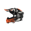 Acerbis Шлем Steel Carbon White/Orange