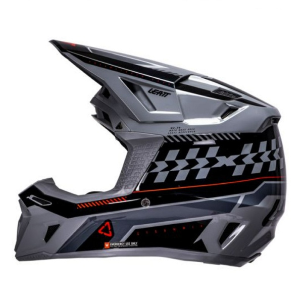 Leatt Шлем кроссовый 8.5 Grey V26 + очки Velocity 5.5