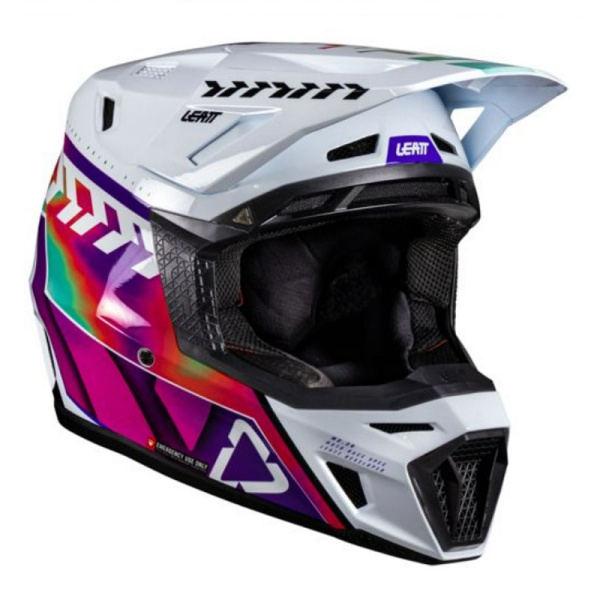 Leatt Шлем кроссовый 8.5 Pinata Teal V26 + очки Velocity 5.5