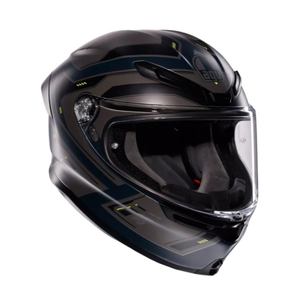 AGV Шлем K6 S Enhance Matt Grey/Yellow Fluo