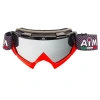 AiM Очки кроссовые (PRO) 157-500 Black-Red Glossy