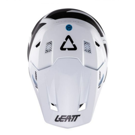 Leatt Мотошлем 9.5 Carbon-White + очки Velocity 6.5 V26