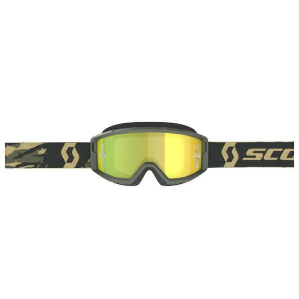 Scott очки кроссовые Primal Green Зеркальная Желтая линза