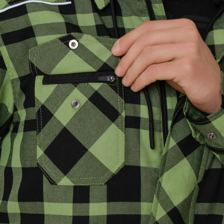 Dragonfly Моторубашка Streetfighter Green с защитой 2024