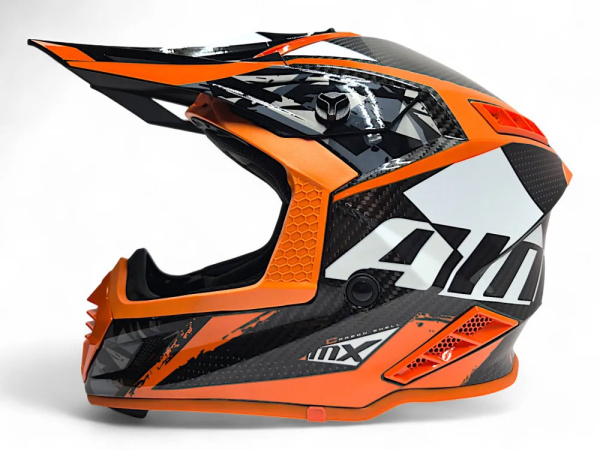 AiM Шлем RH855 Carbon Terrain Black/Orange