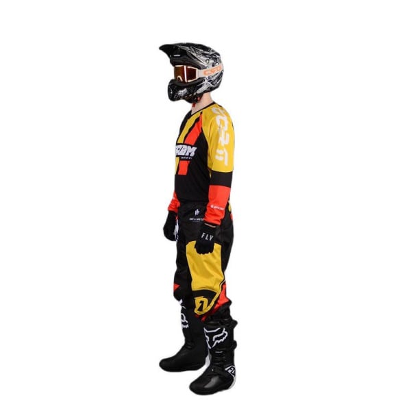 Grom Штаны кроссовые Race Red/Yellow