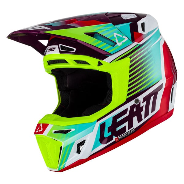 Leatt Мотошлем Moto 8.5 Helmet Kit Neon (2023)