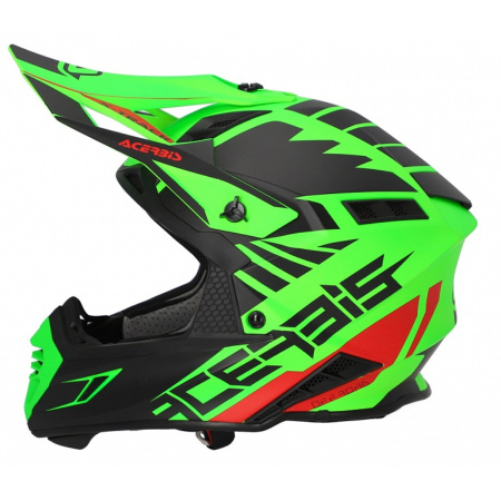 Acerbis Шлем кроссовый X-TRACK 22-06 Fluo-Green/Black