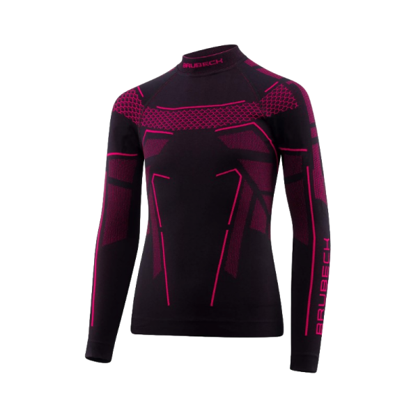 Brubeck Сорочка для девушки Thermo Junior черный/фуксия