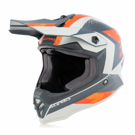 Acerbis Шлем детский IMPACT STEEL JUNIOR Orange/Grey