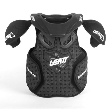 Leatt Защита панцирь+ шея подростковый Fusion Vest Junior 2.0 Black (2024)