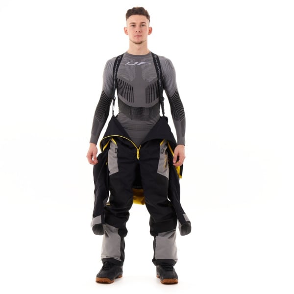 Dragonfly Комбинезон снегоходный Extreme 2.0 Man Black-Yellow-Gray 2023