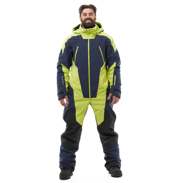 Dragonfly Комбинезон Extreme 2.0 Man Dark Blue - Lime 2024 Утепленный