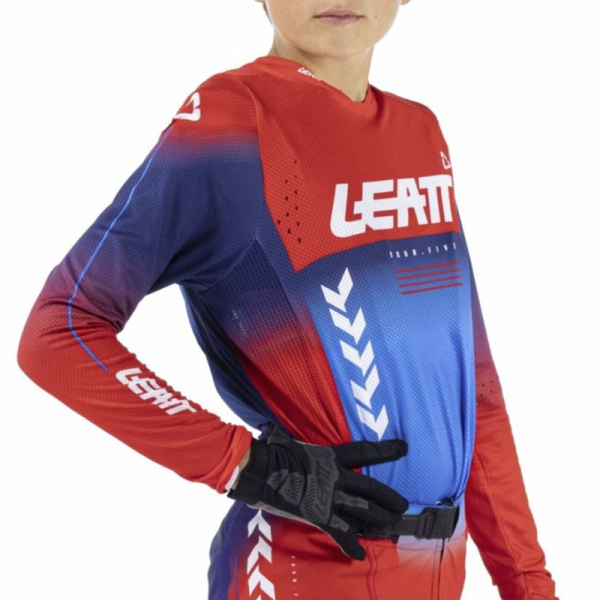 Leatt Джерси подростковая Moto 4.5 Stealth Royal Blue/Red