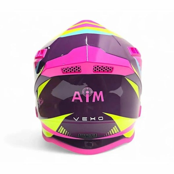 AiM Шлем RH855 (Fiber Glass) Vexo Purple/Pink