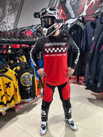Fasthouse Джерси Grindhouse Red-Black