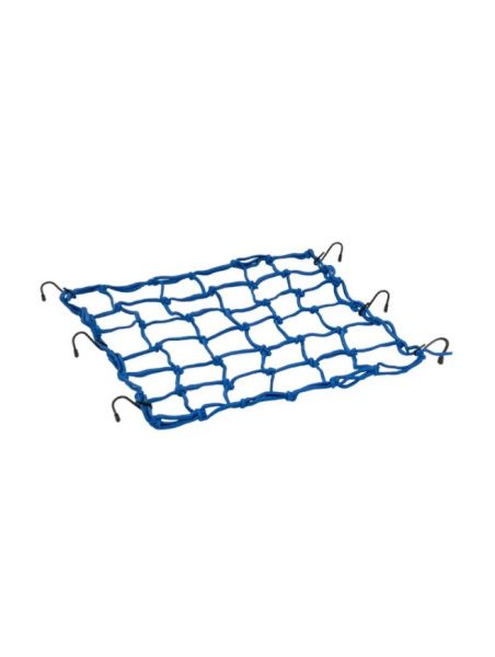 Scout сетка на багажник 40*40 Синяя Крючки металл