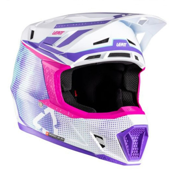Leatt Шлем кроссовый  7.5 V26 Purple + очки Velocity 4.5