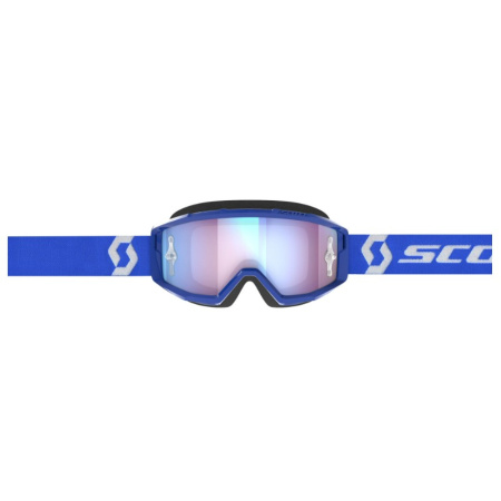 Scott Очки Primal blue/white blue chrome works