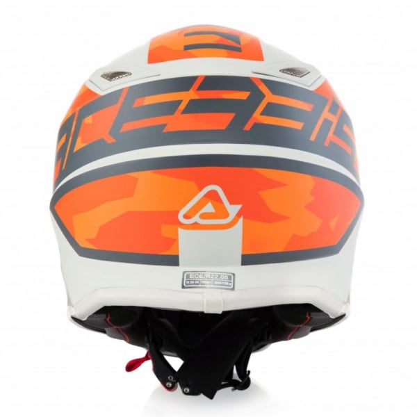 Acerbis Шлем детский IMPACT STEEL JUNIOR Orange/Grey