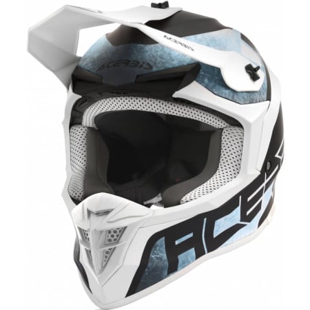 Acerbis Шлем кроссовый Linear White/Light-Blue