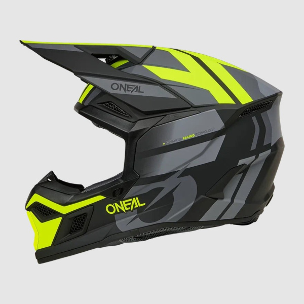 Oneal Кроссовый шлем 3Series Ride V.25 черный/желтый